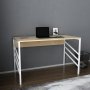 HANAH HOME Radni sto Josephine White Oak - slika 1