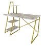 HANAH HOME Radni sto Admira White Gold - slika 3
