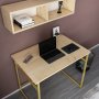HANAH HOME Radni sto Hussum Gold Oak - slika 3