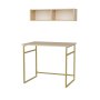 HANAH HOME Radni sto Hussum Gold Oak - slika 5