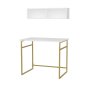 HANAH HOME Radni sto Hussum Gold White - slika 4
