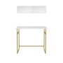 HANAH HOME Radni sto Hussum Gold White - slika 5