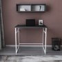 HANAH HOME Radni sto Hussum White Anthracite - slika 2