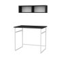 HANAH HOME Radni sto Hussum White Anthracite - slika 4