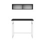 HANAH HOME Radni sto Hussum White Anthracite - slika 5