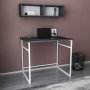 HANAH HOME Radni sto Hussum White Anthracite - slika 1