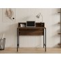 HANAH HOME Radni sto Uso Walnut Black - slika 2