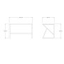 HANAH HOME Radni sto Murren White - slika 5