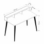 HANAH HOME Radni sto Ronas 120 Walnut - slika 5