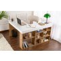 HANAH HOME Radni sto Vesper White Atlantic Pine - slika 1