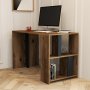 HANAH HOME Radni sto Lima Walnut Anthracite - slika 1