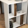 HANAH HOME Radni sto Lima White Walnut - slika 4