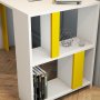 HANAH HOME Radni sto Lima White Yellow - slika 4