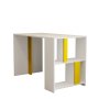 HANAH HOME Radni sto Lima White Yellow - slika 5