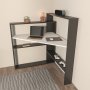 HANAH HOME Radni sto Kelly Black White - slika 2