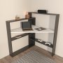 HANAH HOME Radni sto Kelly Black White - slika 1