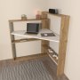 HANAH HOME Radni sto Kelly Walnut White - slika 3
