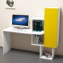 HANAH HOME Radni sto Acelya White Yellow - slika 2