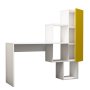 HANAH HOME Radni sto Acelya White Yellow - slika 4