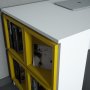 HANAH HOME Radni sto Box White Yellow - slika 3