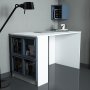 HANAH HOME Radni sto Box White Blue - slika 1