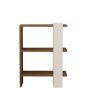 HANAH HOME Polica za knjige Gaye Walnut White - slika 4