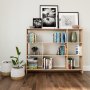 HANAH HOME Polica za knjige Lavina Oak - slika 1