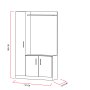 HANAH HOME Naturel Teak White - slika 4