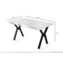 HANAH HOME Trpezarijski sto Efor 1411 - slika 5