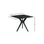 HANAH HOME Trpezarijski sto Kare Ares 1471 - slika 5