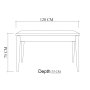 HANAH HOME Trpezarijski sto Costa Masa White - slika 2