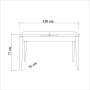 HANAH HOME Trpezarijski sto Costa Masa White - slika 3