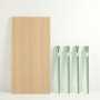 HANAH HOME Trpezarijski sto Eurotas Wooden Mint Green - slika 4
