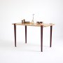 HANAH HOME Trpezarijski sto Eurotas Wooden Burgundy - slika 2