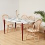 HANAH HOME Trpezarijski sto Pineios White Burgundy - slika 1