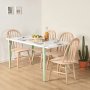 HANAH HOME Trpezarijski sto Pineios White Mint Green - slika 1