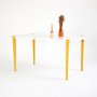 HANAH HOME Trpezarijski sto Pineios White Yellow - slika 2