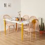 HANAH HOME Trpezarijski sto Pineios White Yellow - slika 1