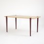 HANAH HOME Trpezarijski sto Pineios Wooden Burgundy - slika 3