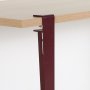 HANAH HOME Trpezarijski sto Pineios Wooden Burgundy - slika 5