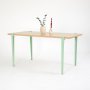 HANAH HOME Trpezarijski sto Pineios Wooden Mint Green - slika 2