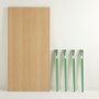 HANAH HOME Trpezarijski sto Pineios Wooden Mint Green - slika 4