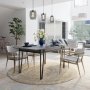 HANAH HOME Trpezarijski sto Pal Anthracite - slika 2