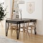 HANAH HOME Trpezarijski sto Pal Anthracite - slika 1