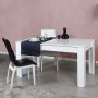 HANAH HOME Trpezarijski sto Oblo Shiny White - slika 1
