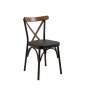 HANAH HOME Trpezarijska stolica Oliver Sandalyer Black Barok v2 - slika 2