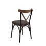 HANAH HOME Trpezarijska stolica Oliver Sandalyer Black Barok v2 - slika 3