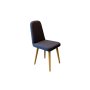 HANAH HOME Trpezarijska stolica Vina Mini 1048 Oak Dark Blue - slika 1