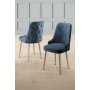 HANAH HOME Set 2 stolice Newa Anthracite Chrome - slika 1