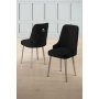 HANAH HOME Set 2 stolice Newa Black Chrome - slika 1